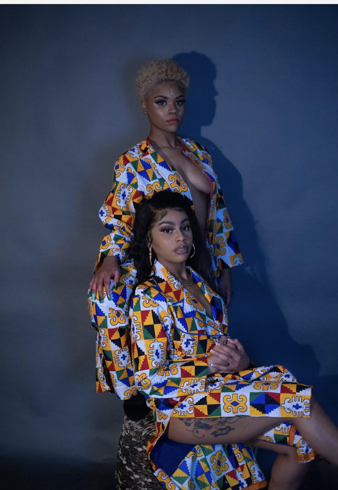 Kente robes, twin study