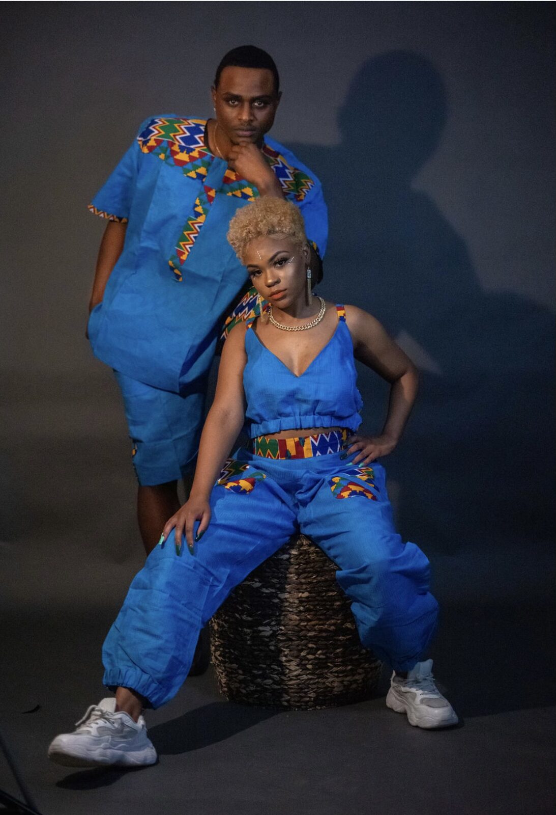 Indigo kente couple