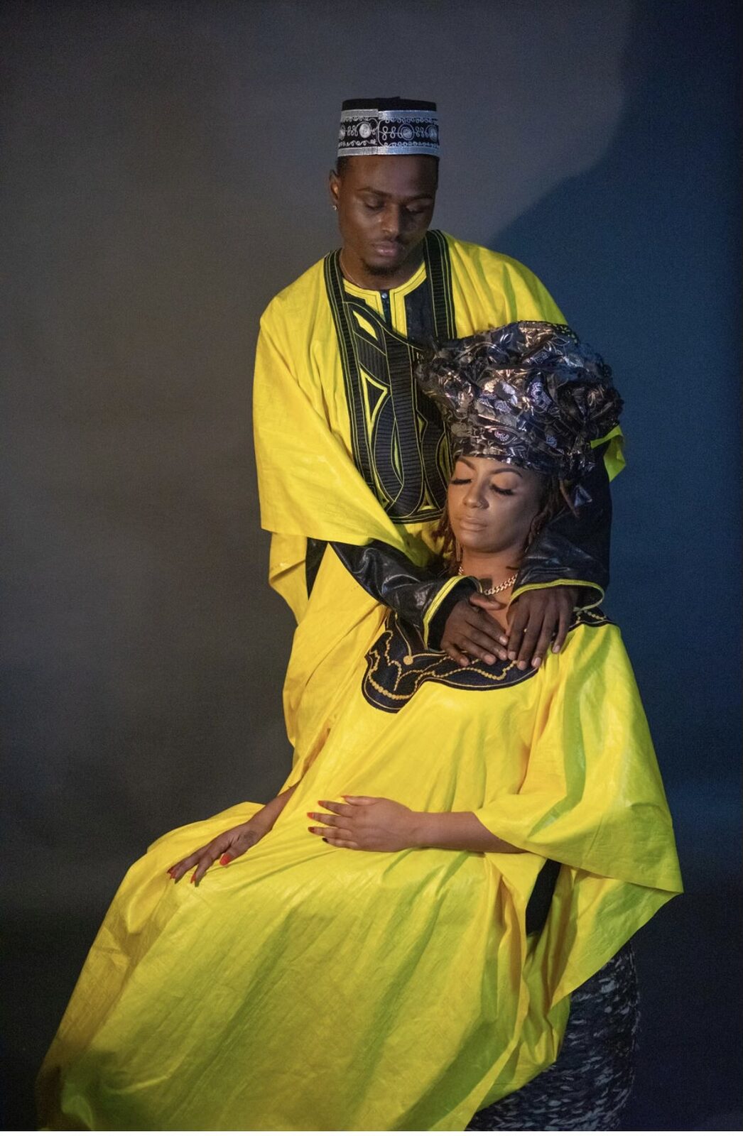 Saffron agbada & boubou